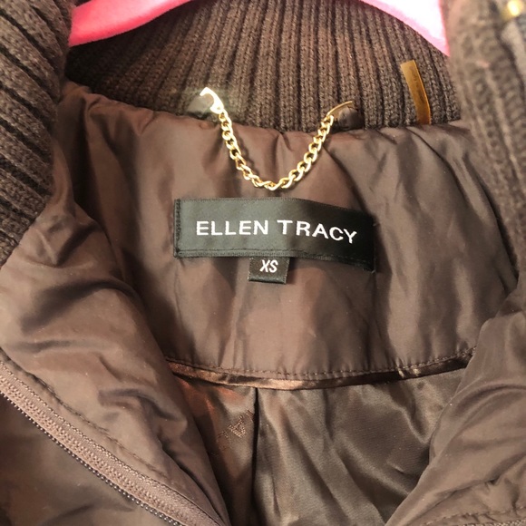 Ellen Tracey fur coat xs brown down - Picture 4 of 8